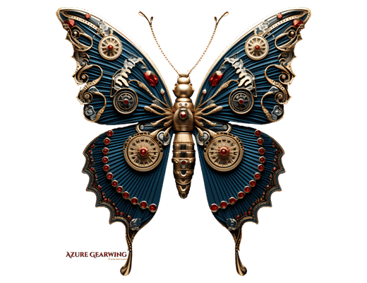 Fantastic Butterflies - Azure Gearwing