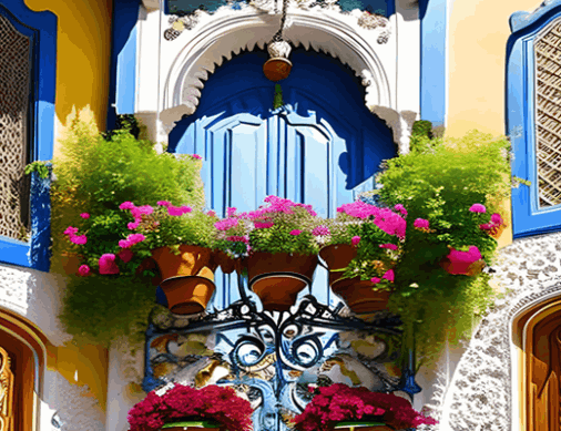 Spanish Balcony - Blooming Spanish Serenade 