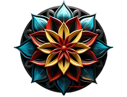 Badge - Radiant Petal Mandala