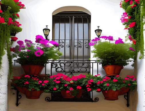 Spanish Balcony - Spanish Garden Oasis