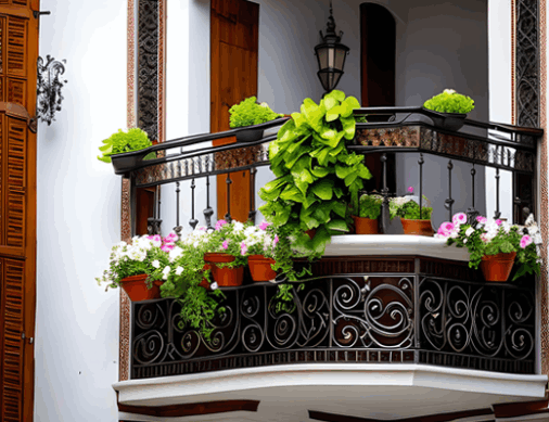 Spanish Balcony - Whispers of Spanish Elegance