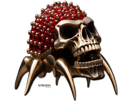 Skull - Aurelian, Macabre Metallic Gem