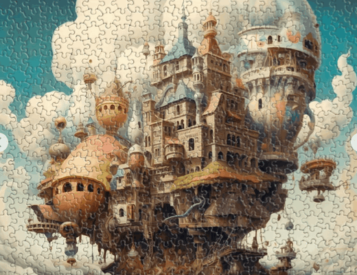 Dreamlike Landscapes - The Floating Fantasy Castle